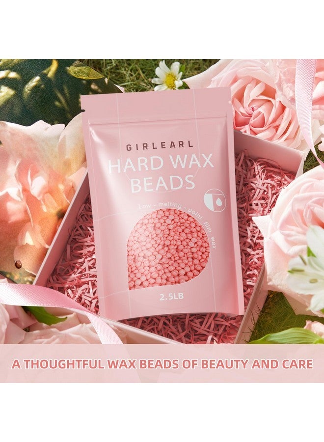 GIRLEARLE Hard Wax Beads For Hair Removal, 2.5Lb, Rose Oil Infused, Brazilian Bikini Wax For Women Men, Sensitive Skin, Full Body Legs Face Underarms Waxing Beads - Image 4