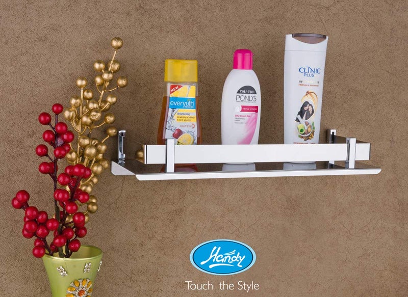 HANDY Bathroom Accessories Stainless Steel Bathroom Shelf with Wall Mount Bath Shelf Organizer 12 x 5 inch - Image 3