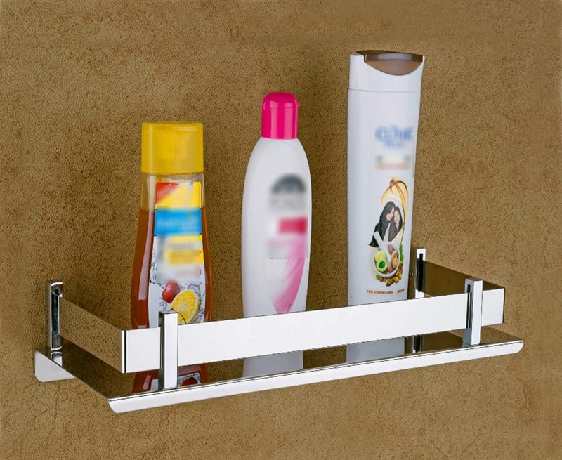 HANDY Bathroom Accessories Stainless Steel Bathroom Shelf with Wall Mount Bath Shelf Organizer 12 x 5 inch - Image 2