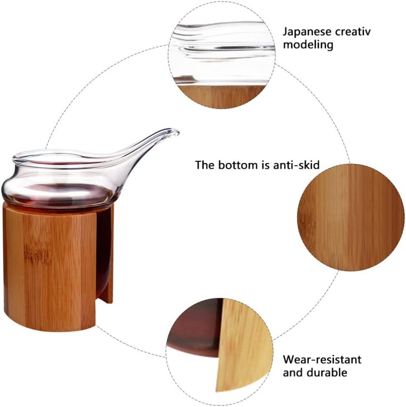 Glass Serving Pitcher Chinese Gong Dao Bei Gong Kung Fu Milk Pitcher Cha Hai Tea Fairness Cup Sharing Pitcher Clear Crystal Creamer Jug for Tearoom - Image 2