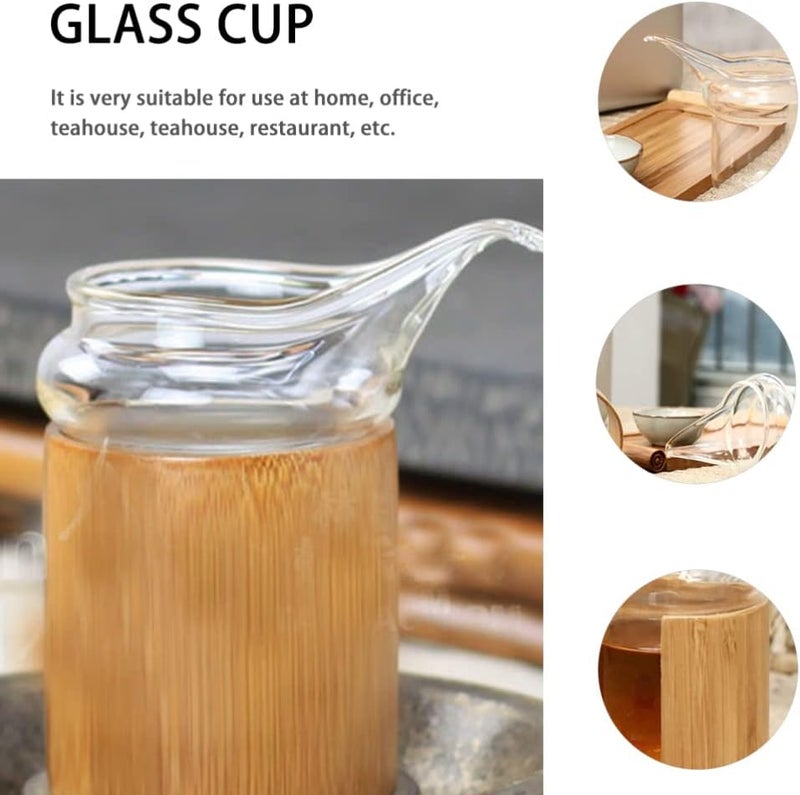 Glass Serving Pitcher Chinese Gong Dao Bei Gong Kung Fu Milk Pitcher Cha Hai Tea Fairness Cup Sharing Pitcher Clear Crystal Creamer Jug for Tearoom - Image 5