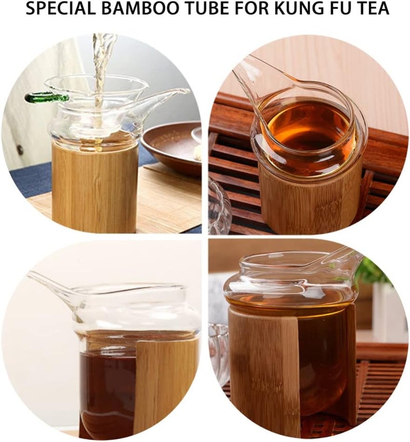 Glass Serving Pitcher Chinese Gong Dao Bei Gong Kung Fu Milk Pitcher Cha Hai Tea Fairness Cup Sharing Pitcher Clear Crystal Creamer Jug for Tearoom - Image 3