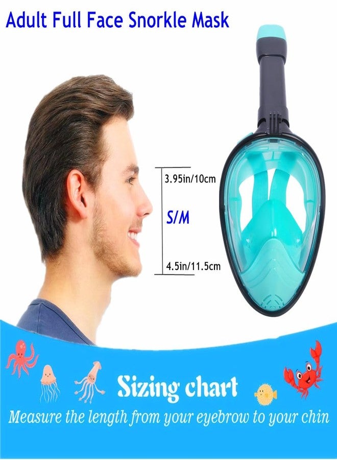 Delavala Snorkel Mask - Kids (Black - S/M) Full Face, Snorkeling Gear for Kids 2-14 with Camera Mount, 180 Degree Panoramic View Snorkeling Set Anti-Fog Anti-Leak with Safety Breathing System - Image 2