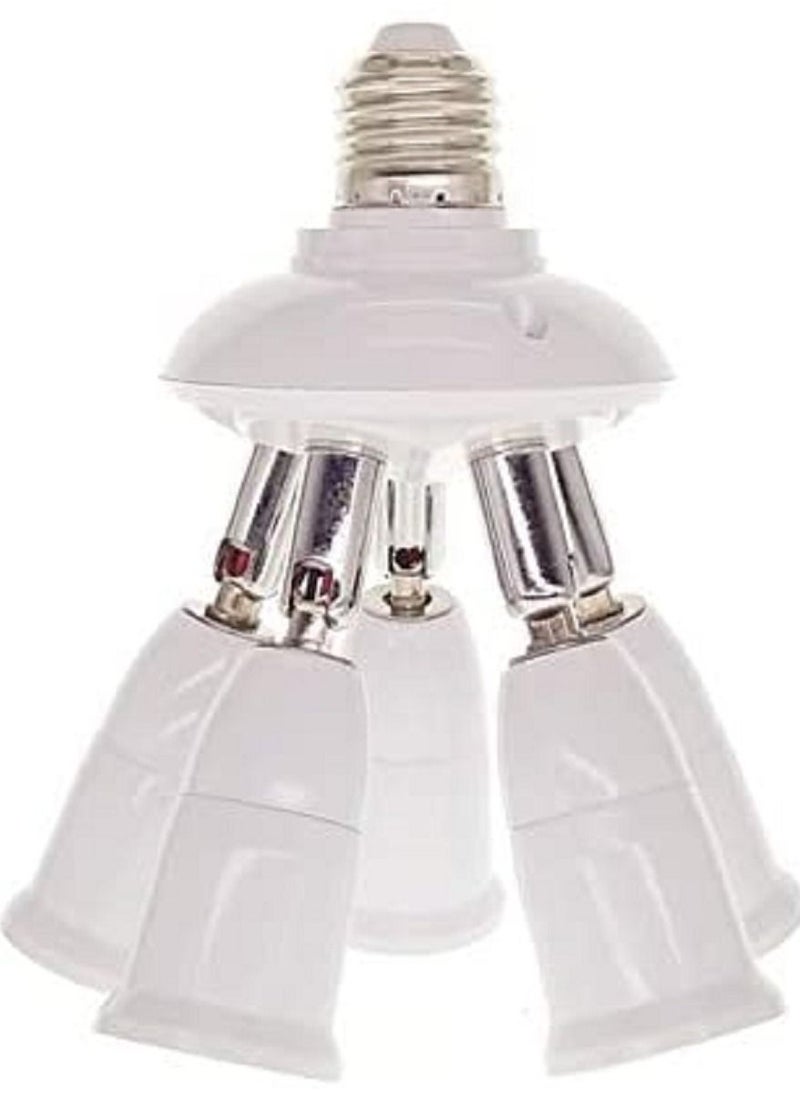 Generic - 1 E27 to 3-4-5 E27 Light Lamp Bulb Adapter, Splitter Base Socket - Image 1