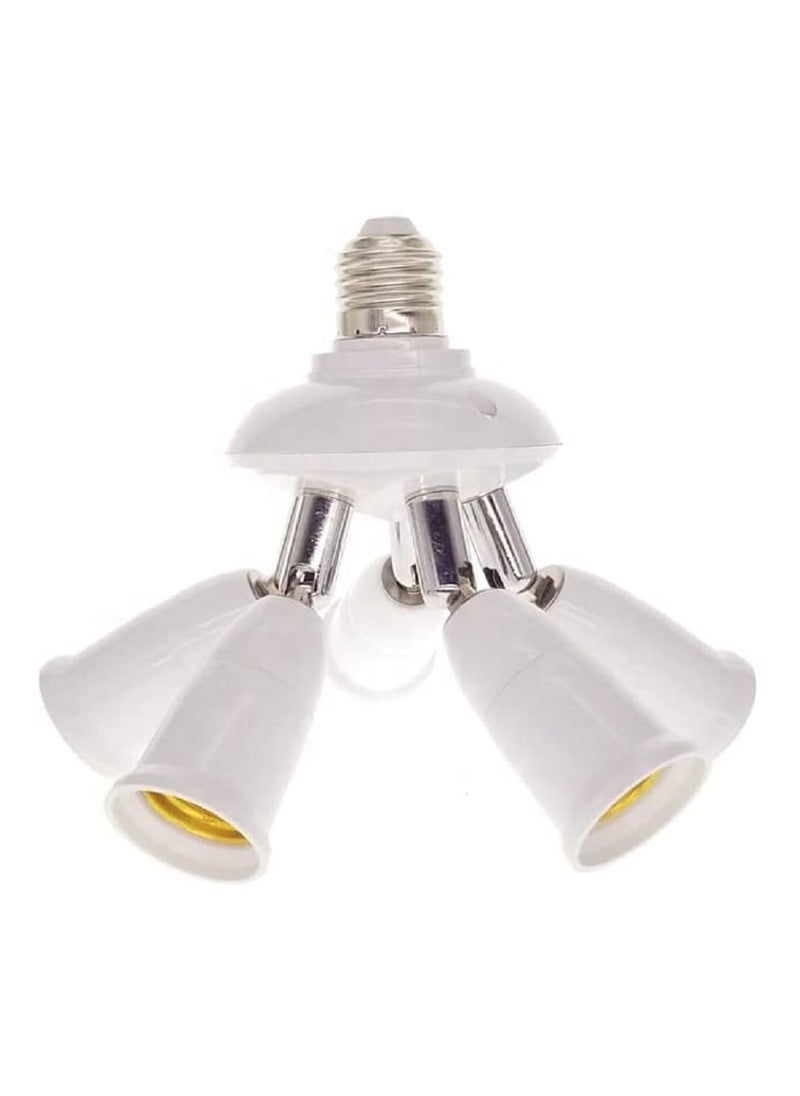 Generic - 1 E27 to 3-4-5 E27 Light Lamp Bulb Adapter, Splitter Base Socket - Image 1