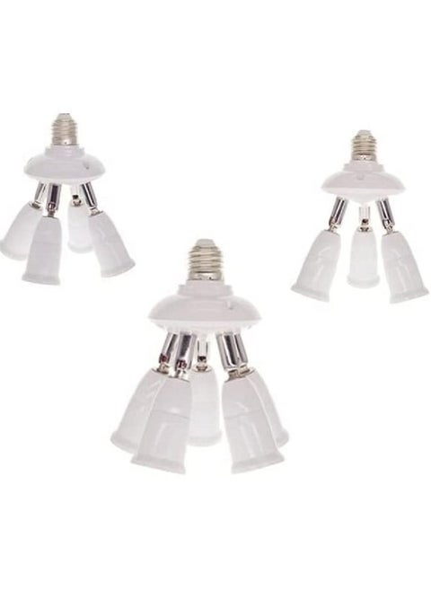 1 E27 to 3-4-5 E27 Light Lamp Bulb Adapter, Splitter Base Socket