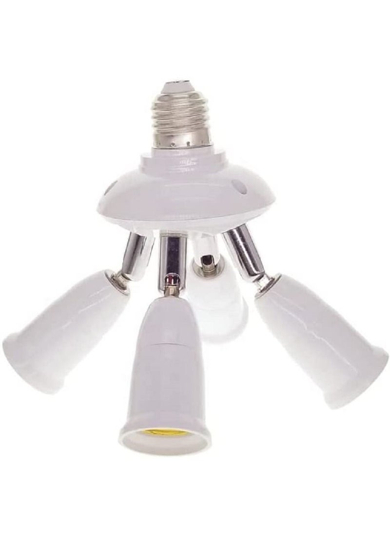 Generic - 1 E27 to 3-4-5 E27 Light Lamp Bulb Adapter, Splitter Base Socket - Image 1