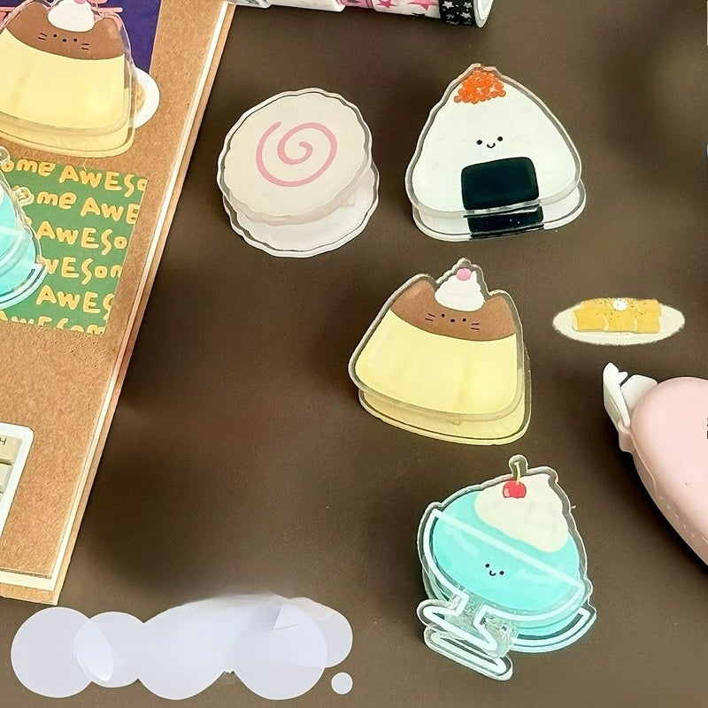5 Pack Japanese Style Ancient Food PP Clips High Value Office Paper Clips Multi Functional Clips - Image 3