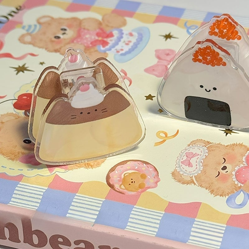 5 Pack Japanese Style Ancient Food PP Clips High Value Office Paper Clips Multi Functional Clips - Image 4