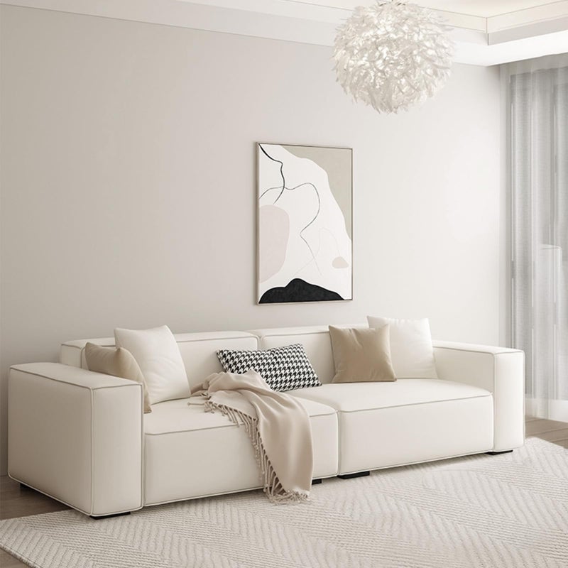 Uooar Cream Peel and Stick Wallpaper 15.7"x118" Solid Colour Contact Paper Modern Removable Self-Adhesive Vinyl Wallpaper for Room Walls Shelf Countertops Cabinets - Image 4