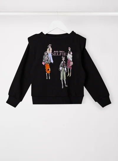 ONLY Kids Extended Shoulder Sweatshirt
