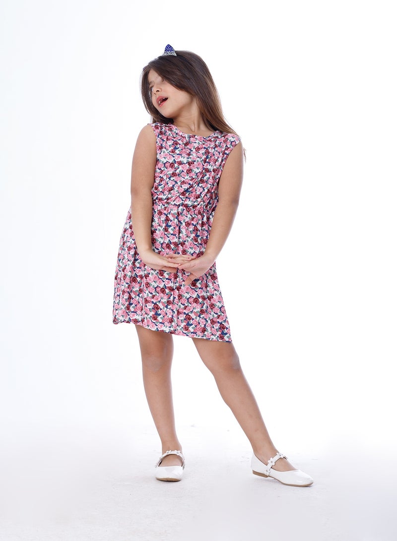 BEBO Girls Dress Pink - Image 1