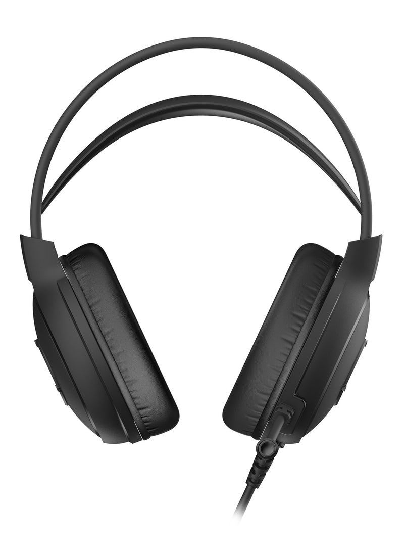 A4TECH Fstyler Neon Illuminate USB Stereo Headset FH300U, 7 Colour Led Backlit, Leather Ear Pads, High precision 50mm speaker, Active Noise Cancellation, Black  - Image 3