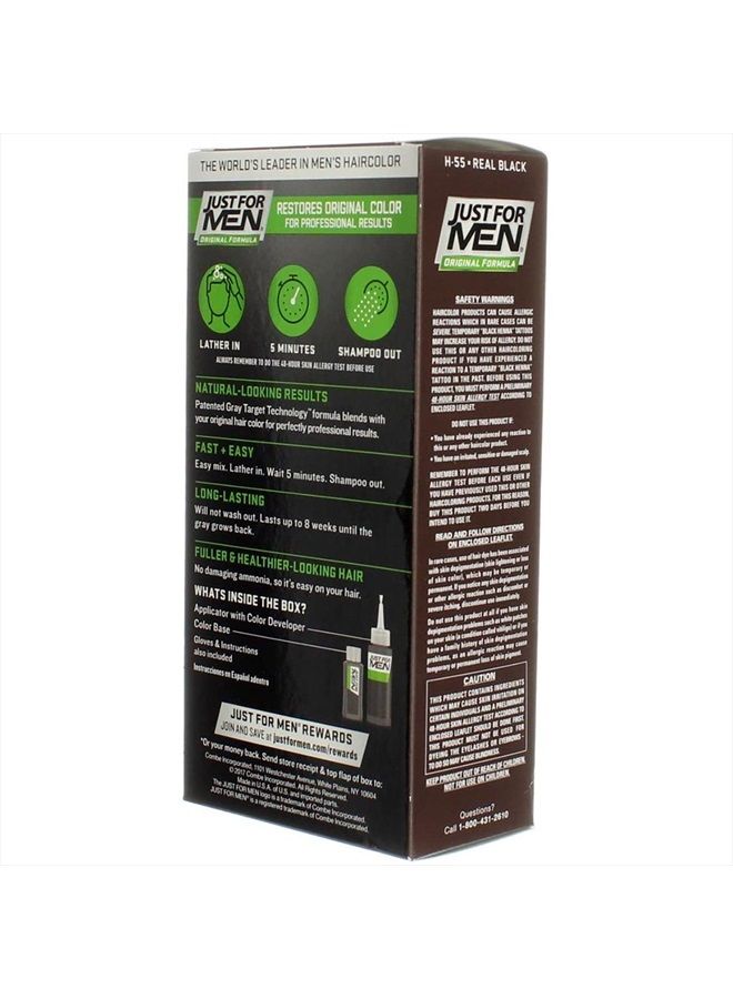 JUST FOR MEN Hair Color H-55 Real Black 1 Each - Image 5