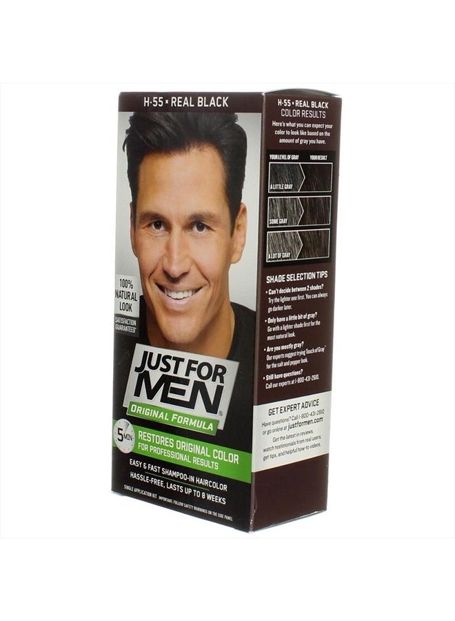 JUST FOR MEN Hair Color H-55 Real Black 1 Each - Image 4
