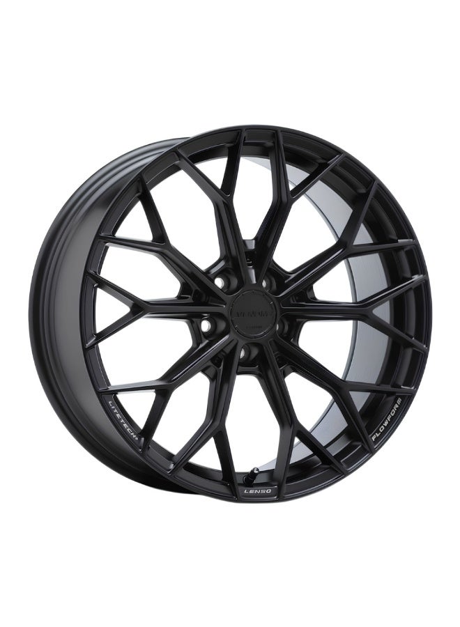 Lenso عجلة لنسو VNA 20x9 5x114.3 ET35 باللون الأسود غير اللامع - Image 1
