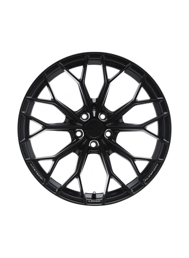 Lenso عجلة لنسو VNA 20x9 5x114.3 ET35 باللون الأسود غير اللامع - Image 2