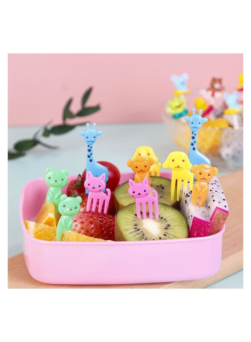 نيبمينينت Animal Food Picks for Kids, Cute Bento Fun Kids Box Toothpicks - Image 2