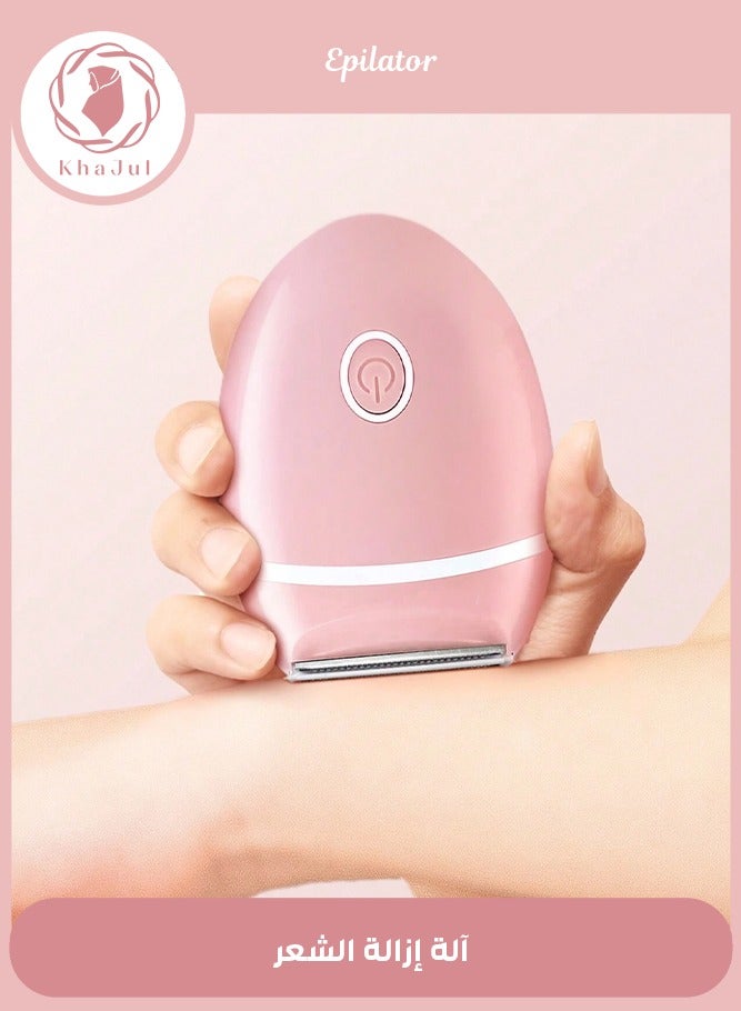 KHAJUL Epilator with Washable Head , Battery-Electric Wet and Dry, Painless and Multifunctional for Women (Pink) - Image 1