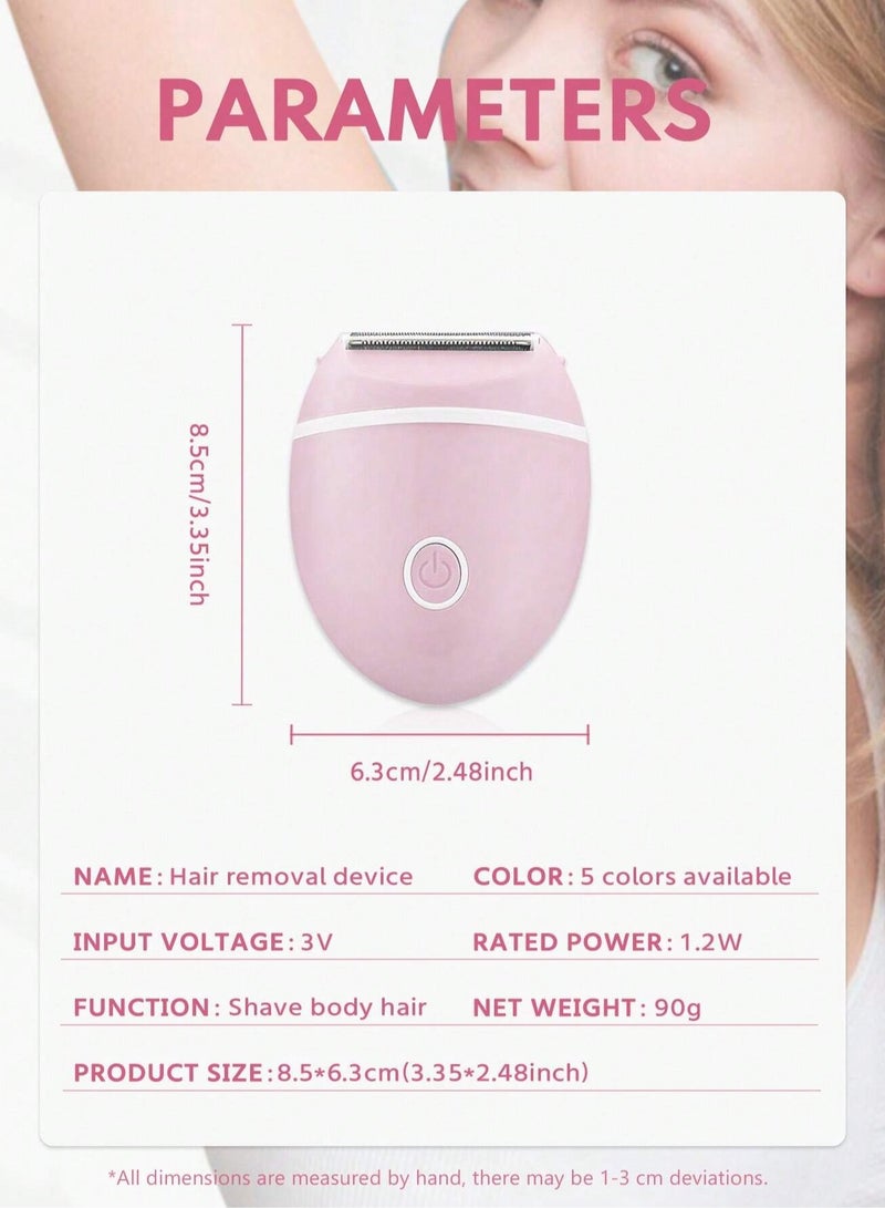 KHAJUL Epilator with Washable Head , Battery-Electric Wet and Dry, Painless and Multifunctional for Women (Pink) - Image 3