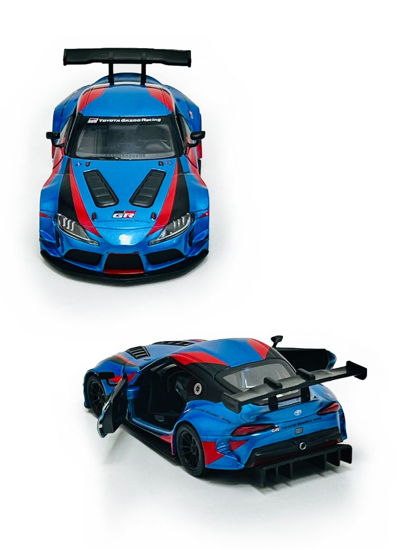 Kinsmart - Toyota GR Supra Racing Concept Car Die Cast Metal Doors Openable Pull Back Action Toy - Image 1