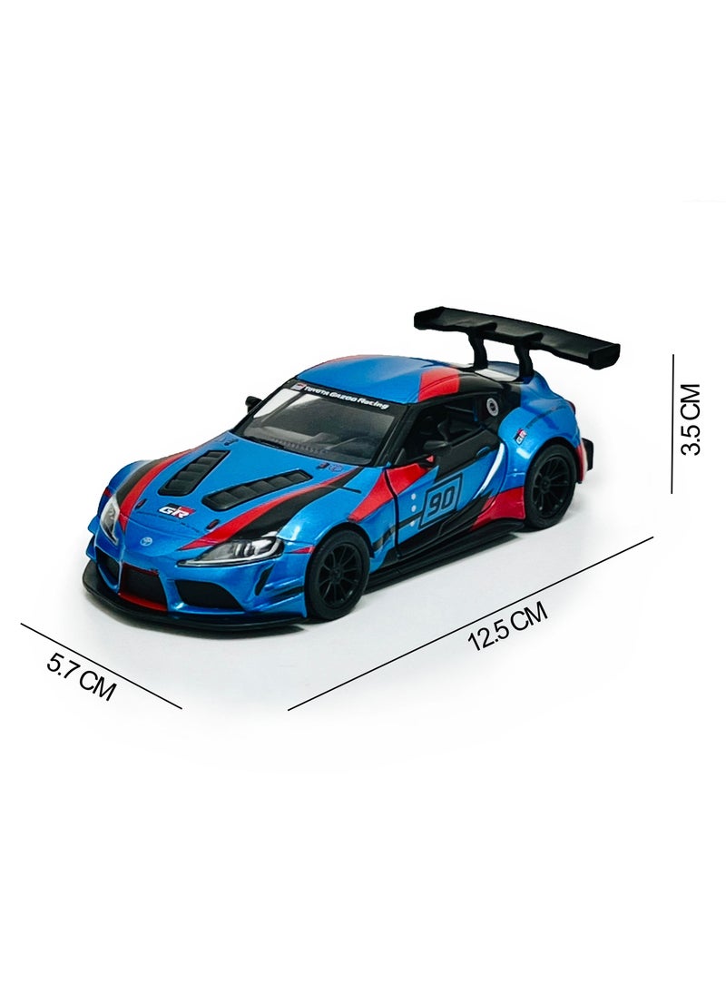 Kinsmart - Toyota GR Supra Racing Concept Car Die Cast Metal Doors Openable Pull Back Action Toy - Image 1