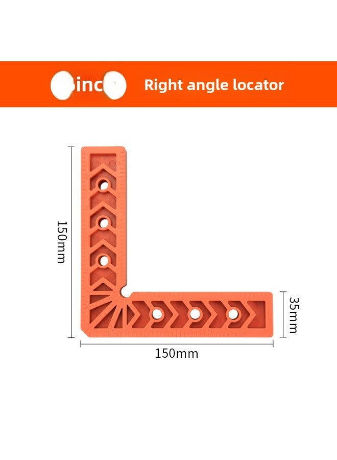 Right Angle Locator 90 Degree Stone Rock Slab Splicing Fixer L-shaped Straight Angle Ruler Plastic Angle Code Woodworking Marking Ruler-Model:6inch Fixed Slot Ruler - Image 1