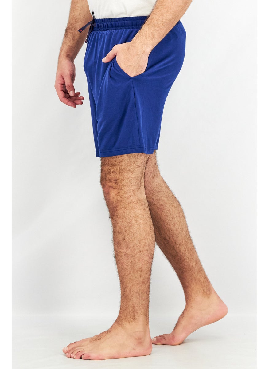 Men Drawstring Plain Short Sleepwear, Royal Blue - pzsku/Z25E8A2758361634881D8Z/45/_/1737727646/d4930198-0429-46a5-9fcc-f6f413894ac5