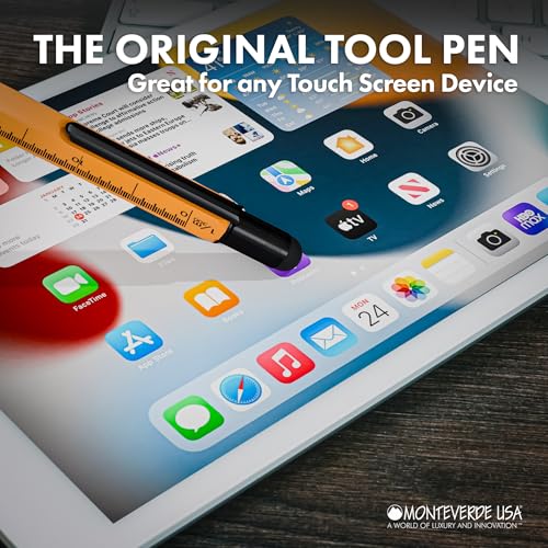 Monteverde USA 9-in-1 Tool Mechanical Pencil in Orange – Multifunctional Pencil with Stylus, Screwdrivers, Ruler, and Eraser – Exclusive Collection Ideal Gift for DIY Enthusiasts - Image 4