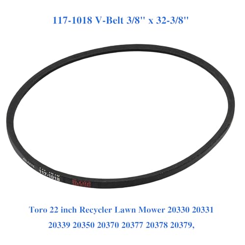 AILEETE 117-1018 V-Belt 3/8" x 32-3/8" for Toro 22 inch Recycler Lawn Mower 20330 20331 20339 20370 20371 20377 20378 20379, Replaces Toro Recycler 22 Drive Belt 117-1018 - Image 4