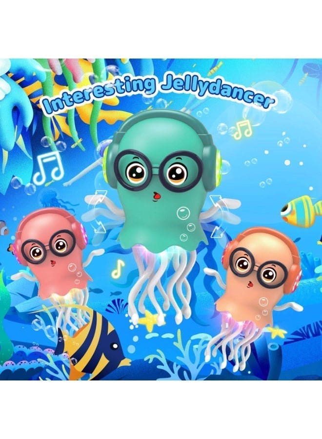 Electric Crawling Jellyfish Toy with Lights and Sounds, Interactive Bump & Go Obstacle Avoidance Jelllydancer for Kids - Image 3