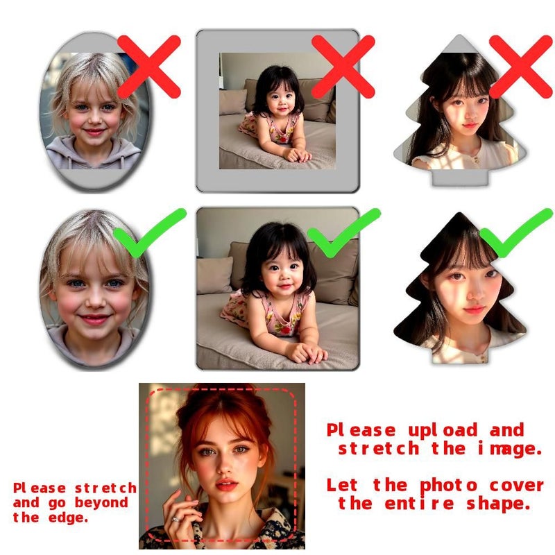 ملصقات مغناطيسية بيضاوية للثلاجة بصورة مخصصة، استخدم صورك الخاصة لديكور المنزل - Image 3