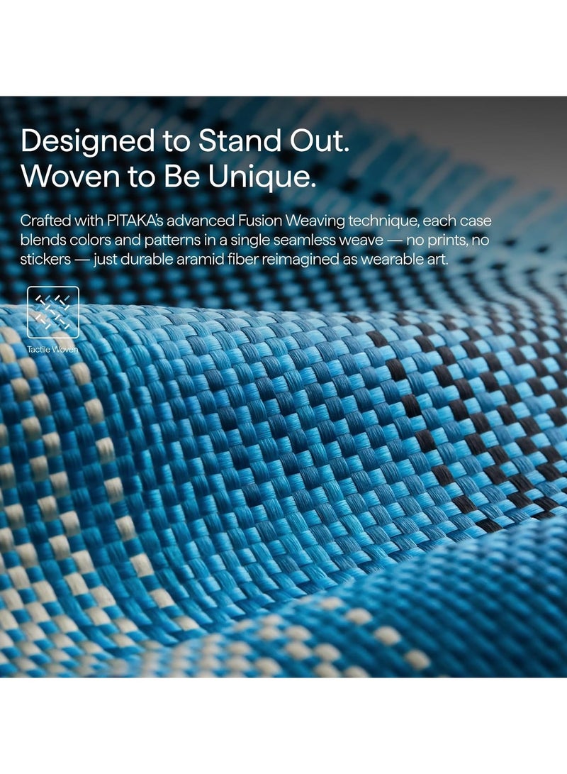 pitaka for iPhone 17 Case 6.3" with Camera Control Button, Compatible with MagSafe, Ultra-Slim Case with Caseless Touch Feeling, 1500D Aramid Fiber Woven, Moonrise - Image 2