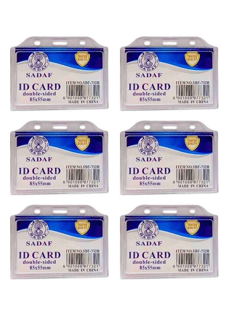 Sadaf - ID Card Holder  85x55mm Horizontal (Pack of 6) - Image 1