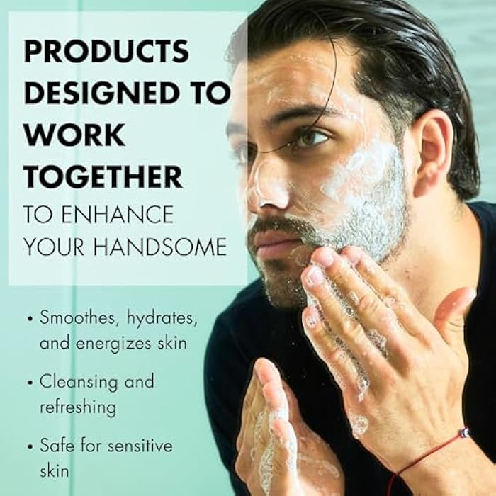 Tiege Hanley Basic Skin Care Set for Men, Hydrating Face Wash & Daily Face Moisturizer With SPF 20 Sunscreen, Basic Facial Kit for Men, Gentle on Sensitive Skin, Men’s Skincare, 2 Piece Kit - Image 4