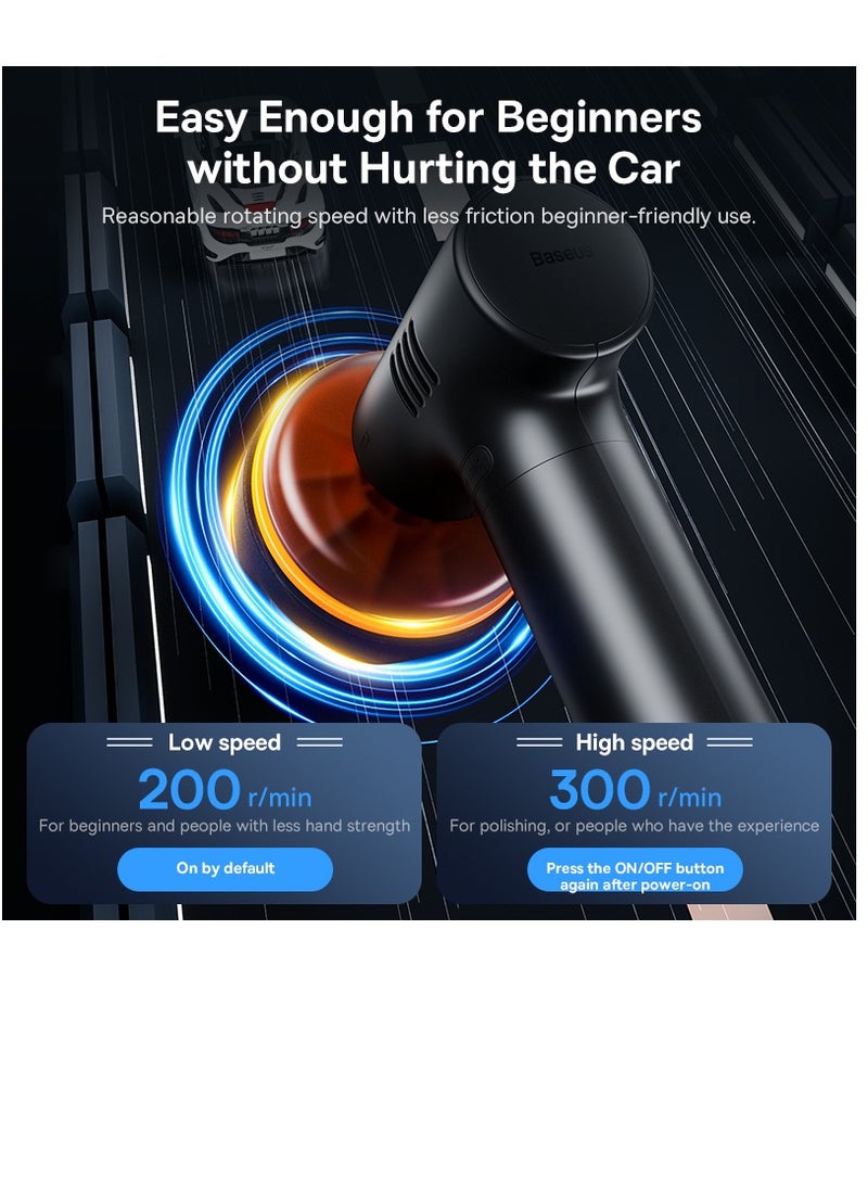 Baseus Car Polishing Machine Cordless Mini Electric Polisher With Adjust Speed For Car Home Wireless Polish Waxing - Image 4