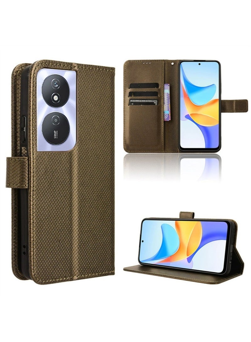 X-level Case Cover for Honor X7b With Full Body Camera Len Protector PU Leather Wallet Card Holder Shockproof Protective Back Cover With Release Hand Phone Daily Video Kickstand - Image 5