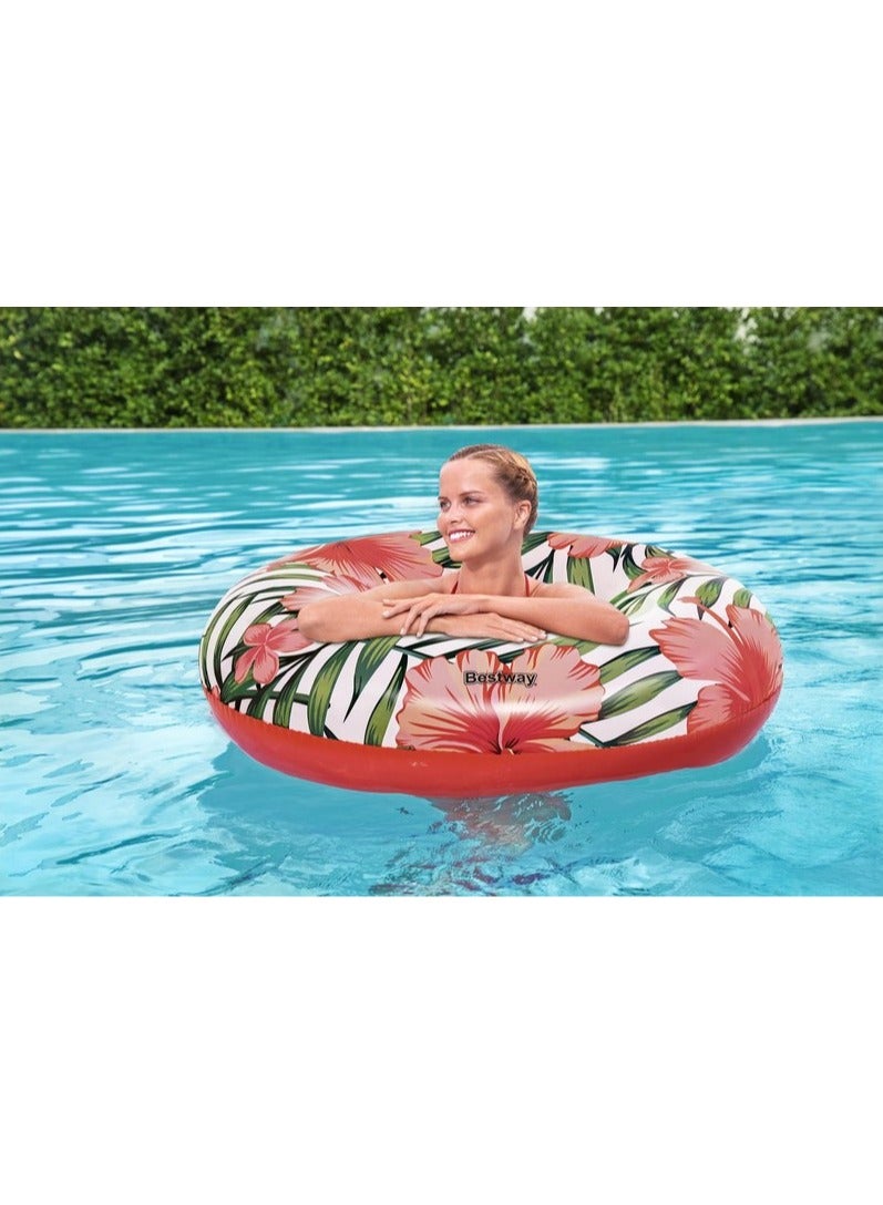 Bestway® Φ47"/Φ1.19m Tropical Palms Swim Tube 26-36237-PINK - Image 3