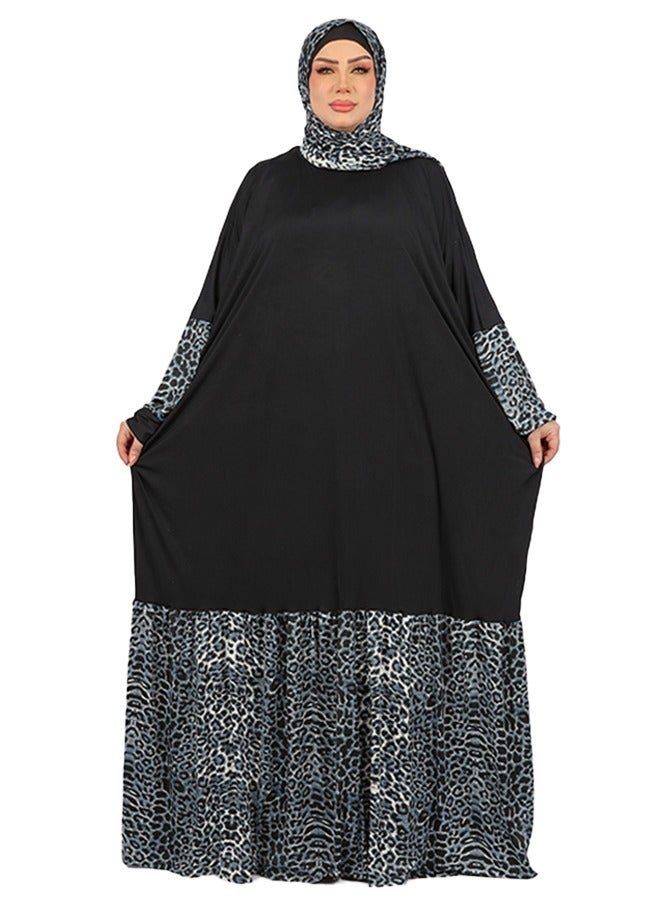 زمرد ثوب صلاة چيرسيه سعودي عملي مع غطاء الرأس من زمرد فاشون  - Image 1