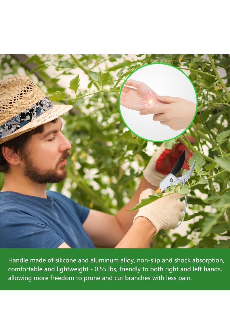 نيبمينينت Pruning Shears for Gardening, Sharp Garden Bypass Pruners, Shears, Professional Clippers Trimmer, Tree Plants Flowers Bonsai  - Image 3