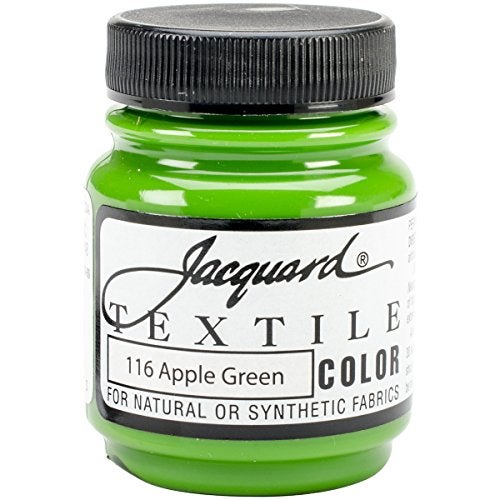 Jacquard Products Textile Color Fabric Paint 2.25-Ounce, Apple Green - Image 3