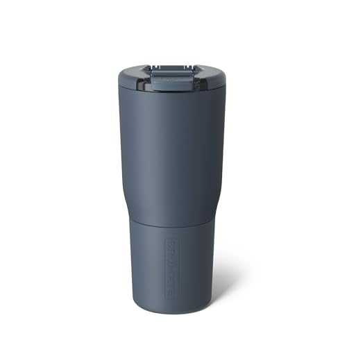 BrÃ¼Mate BrMate Nav 25oz 100 Leak Proof Insulated Travel Tumbler with Magnetic BevLock Lid Double Wall CupHolder Friendly Stainless Steel Mug Nightfall Blue - Image 1