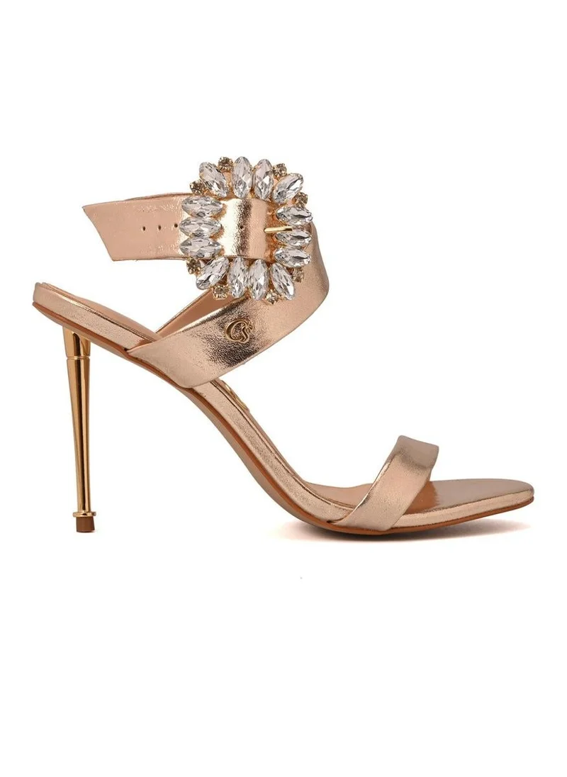 Carmen Steffens Golden Buckle Sandal