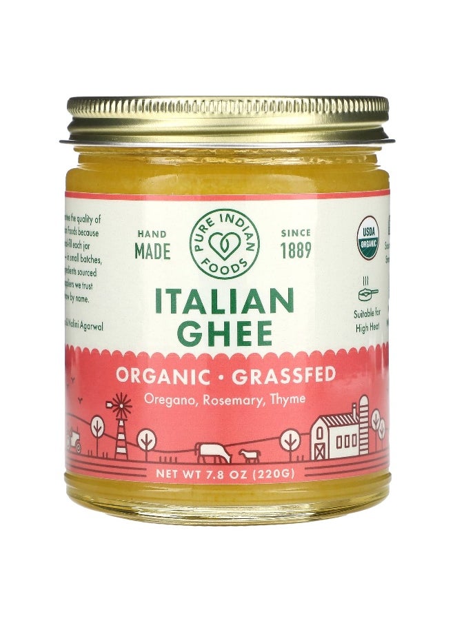 Pure Indian Foods Pure Indian Foods, Organic Italian Ghee, 7.8 oz (220 g)  - Image 1