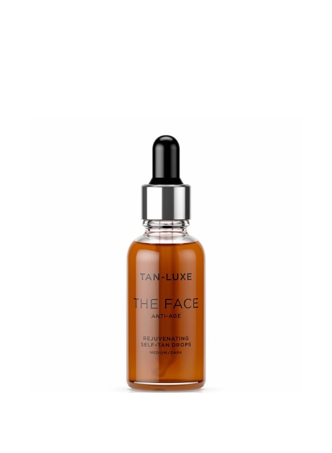 Tan-Luxe The Face Anti-Age Rejuvenating Self-Tan Drops 30ml - Medium/Dark - Image 1