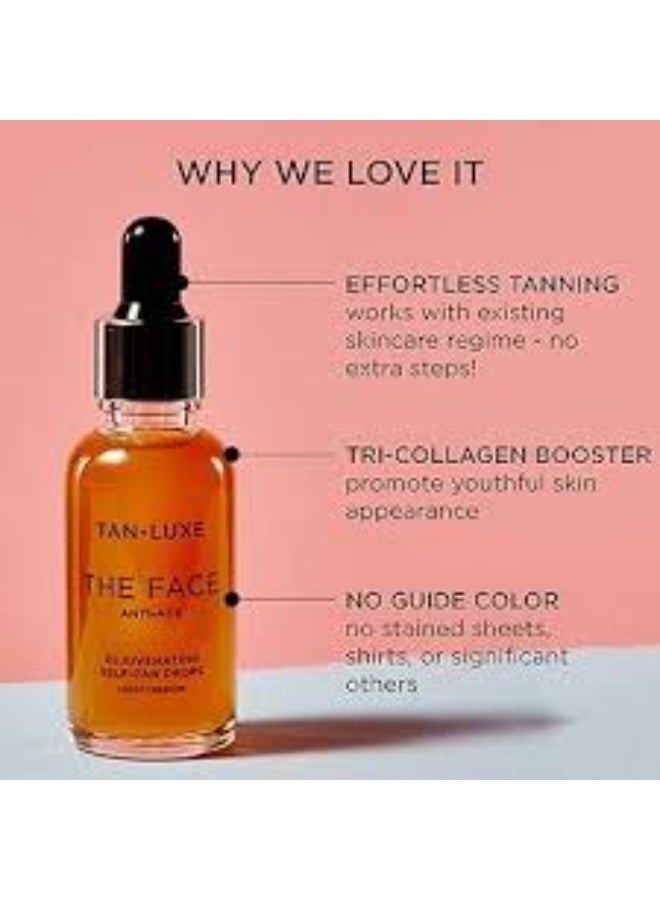 Tan-Luxe The Face Anti-Age Rejuvenating Self-Tan Drops 30ml - Medium/Dark - Image 3