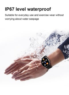 WAPIK Korean Brand Smart Watch Y5，Business Smartwatch, Waterproof Fitness Watch, Bluetooth Calling, Compatible with Android and iOS,Smartwatch For Men, Zinc Alloy Vacuum Plating, Heart Rate Monitoring，Black  - Image 5