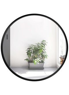 Pixels Furniture Aluminum Metal Frame Round Wall Mirror for Living Room, Entryway, Dressing Table, Bathroom, Black, 80cm - pzsku/Z25E970460BF3A68E9D38Z/45/_/1738268803/53b72cbe-060c-4c06-bad3-6f1a110942a1