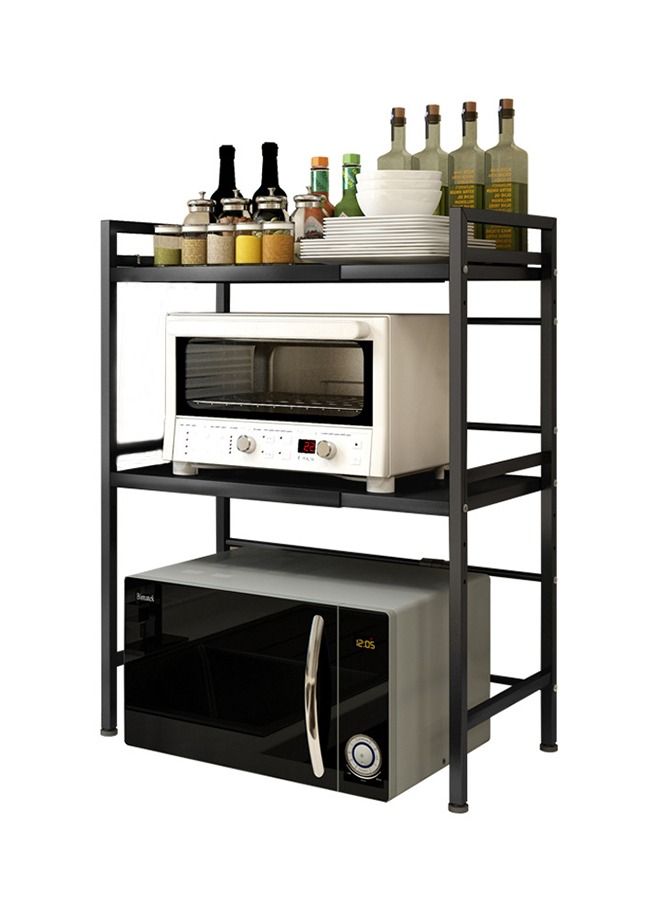 Yolu 3 Tier Microwave Shelf for Kitchen Counter, Height And Width Adjustable Microwave Oven Rack  - Image 1