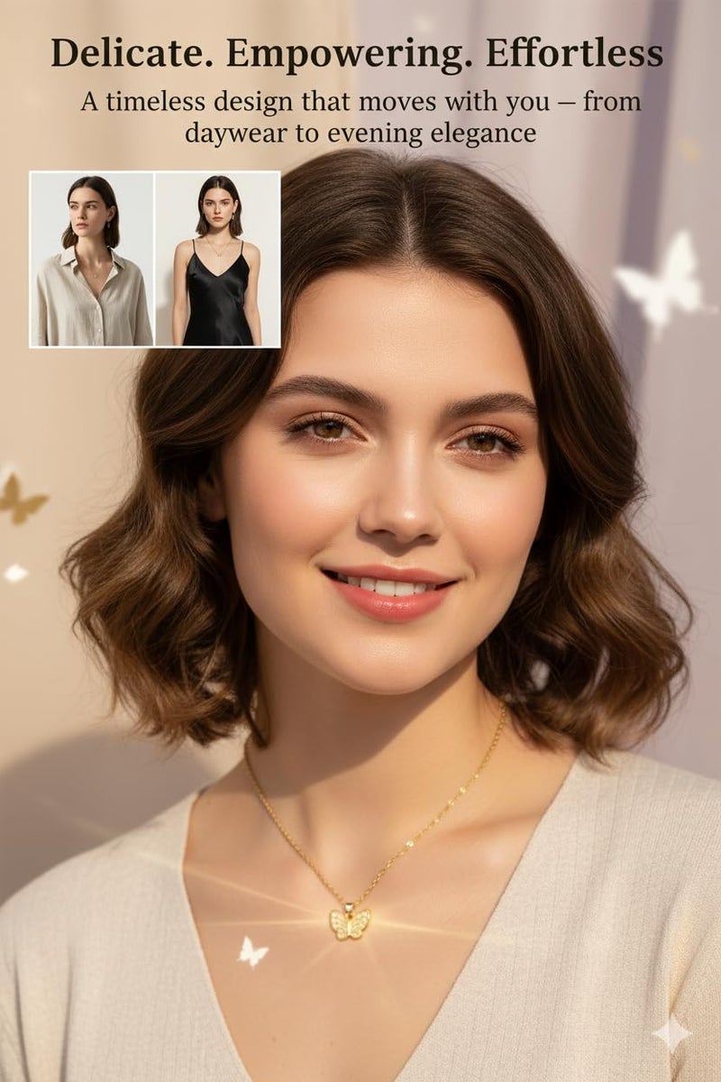 SUPER SOFTENER 5 Pcs Combo Pendant Necklace Set for Women Stylish Chains | Butterfly, Pearl, Daisy, Honey Bee & Infinity Jewellery Combo for Women Pendant Necklace Gifts for woman And Girls - Image 5